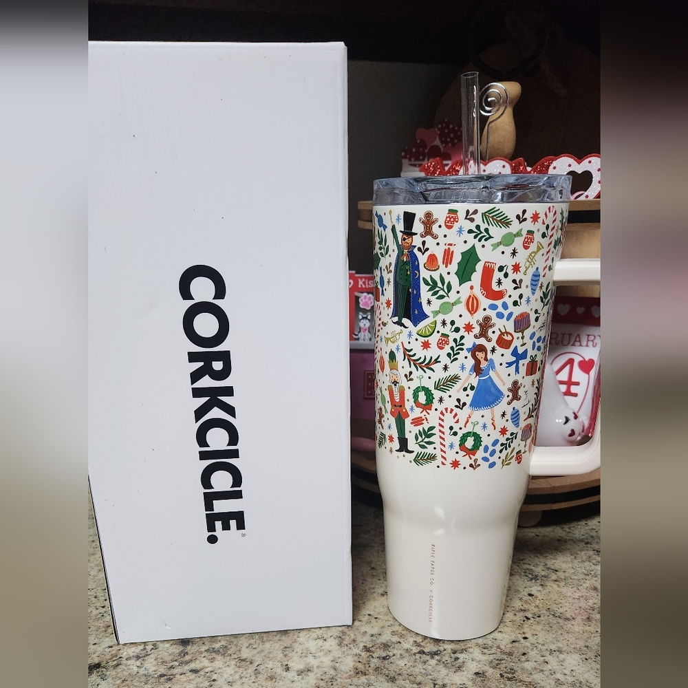 Rifle Paper Co. x Corkcicle NUTCRACKER 40oz Cruiser Tumbler